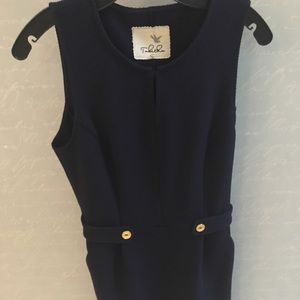 Anthropologie Tabitha knit navy dress